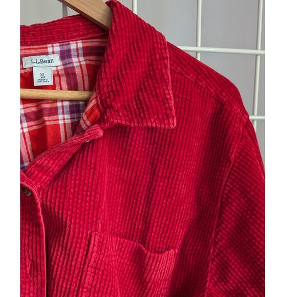 L.L. Bean Flannel-Lined Corduroy Shacket - Picture 2 of 13